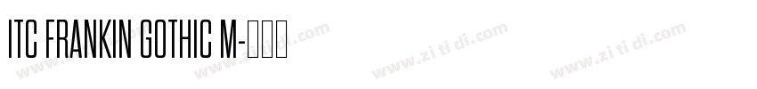 ITC FRANKIN GOTHIC M字体转换